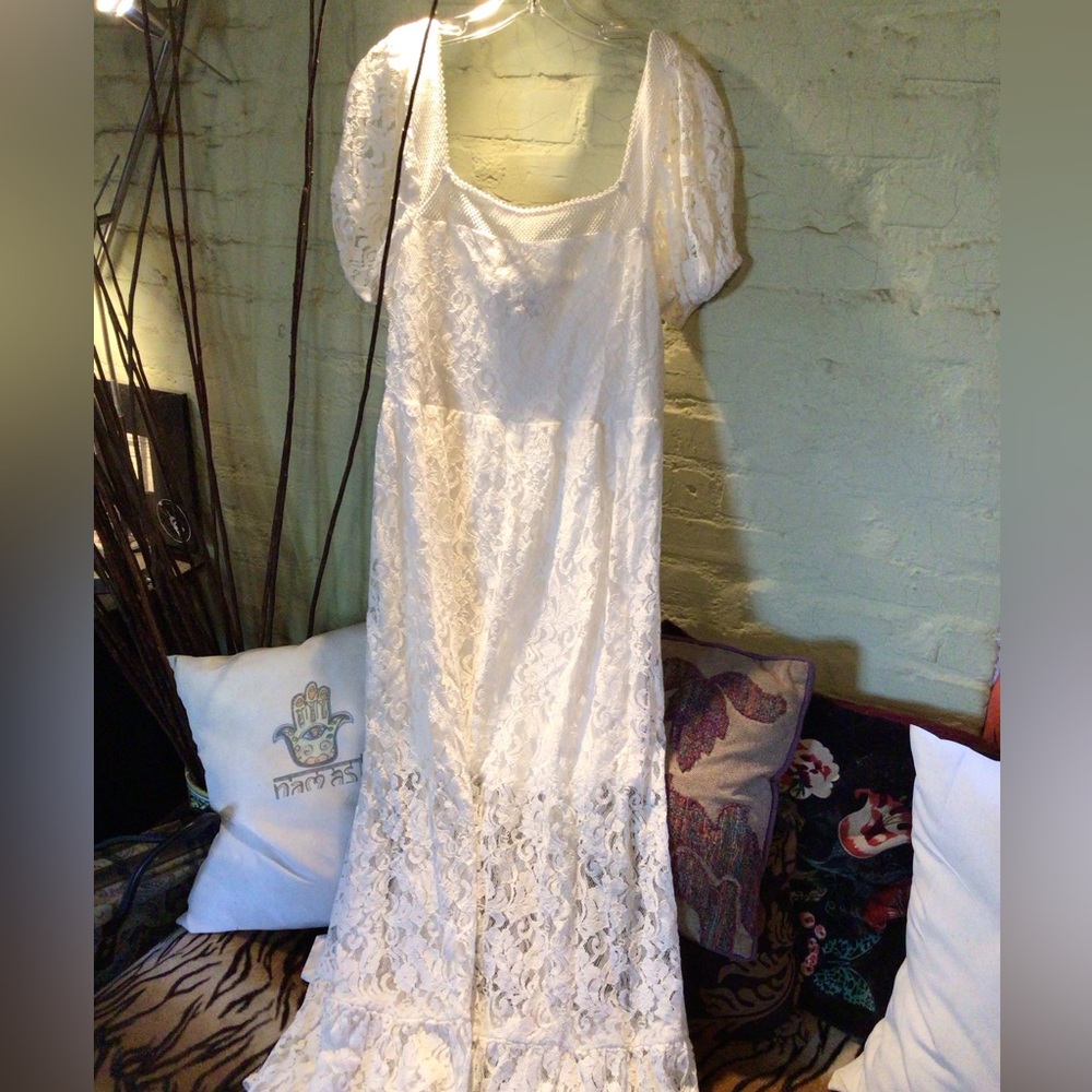 NEW! Band of the Free lace  maxi dress